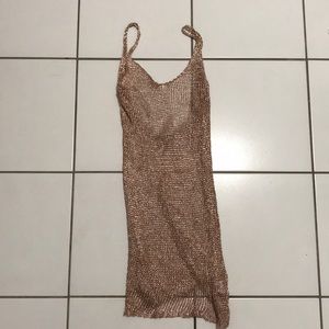 Rose Gold Fashion Nova Bathing Suit Cover Up